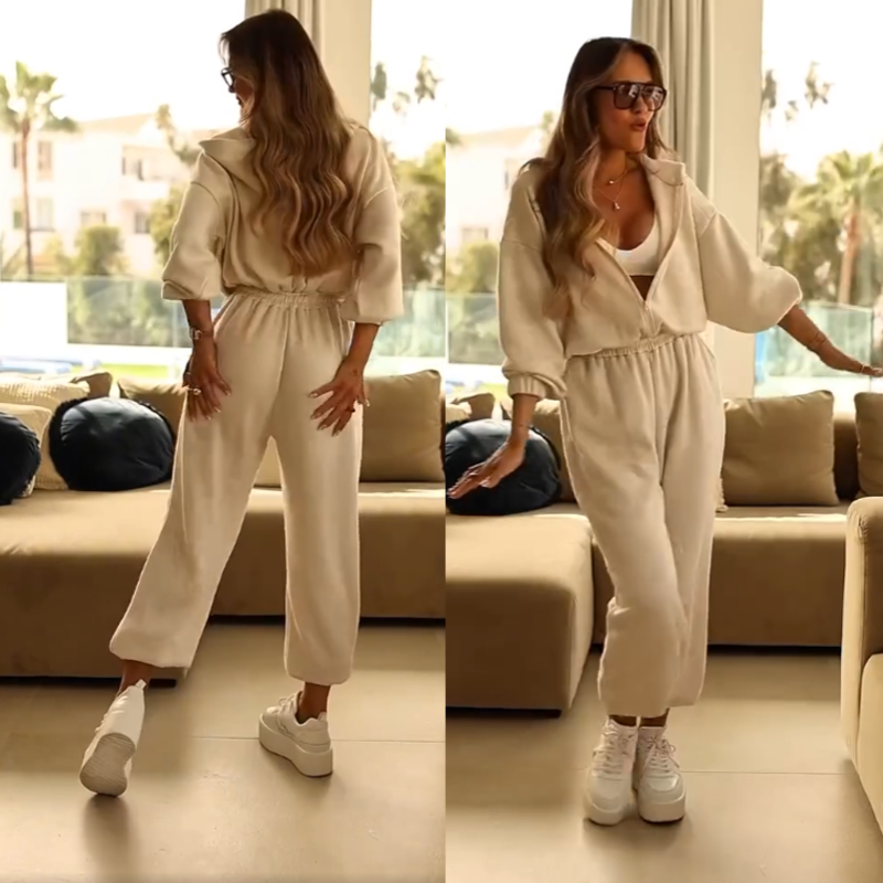 💎 50% OFF!!! 💎 Women's Casual Hooded Jumpsuit – Soft Cotton, Wide-Leg & Slanted Pockets for Effortless Comfort 🌿🧥
