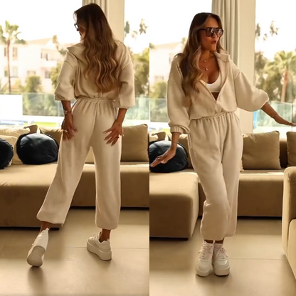 💎 50% OFF!!! 💎 Women's Casual Hooded Jumpsuit – Soft Cotton, Wide-Leg & Slanted Pockets for Effortless Comfort 🌿🧥