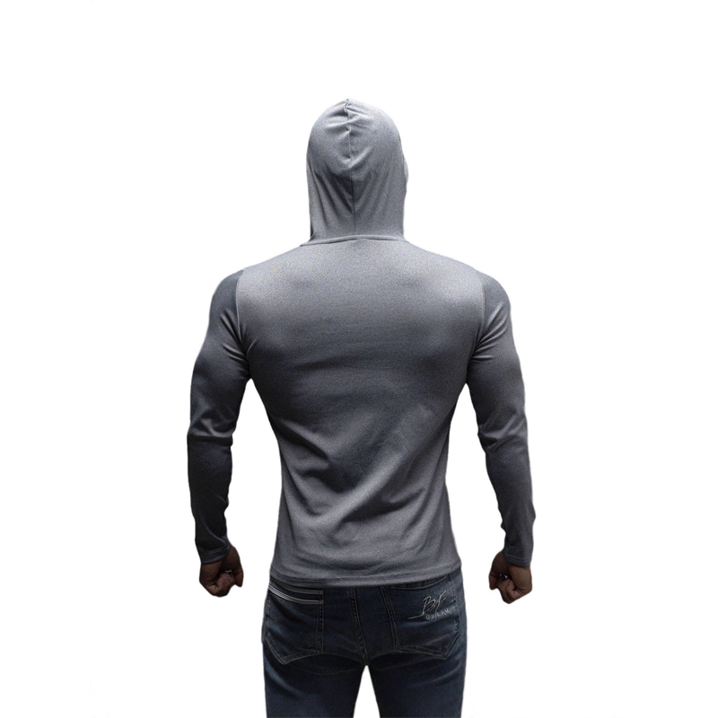 💪 Men’s Stretch-Fit Long Sleeve Fitness Hoodie – Comfortable, Breathable & Perfect for Workouts ⚡🏋️‍♂️