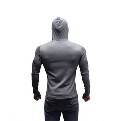 💪 Men’s Stretch-Fit Long Sleeve Fitness Hoodie – Comfortable, Breathable & Perfect for Workouts ⚡🏋️‍♂️