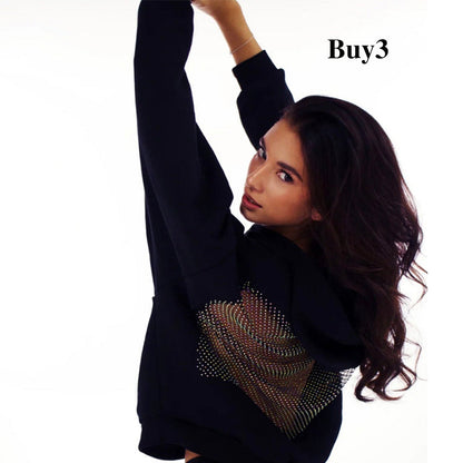 Women's Oversized Hoodie with Unique Mesh Back