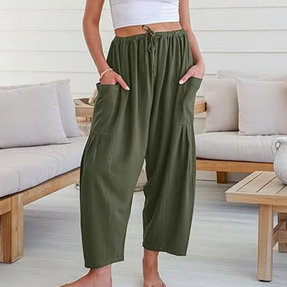 💖Women's Solid Color Wide Leg Pants