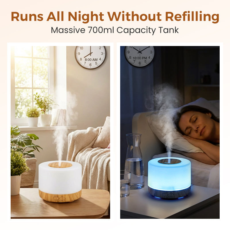 Ultrasonic Aroma Diffuser with LED Light