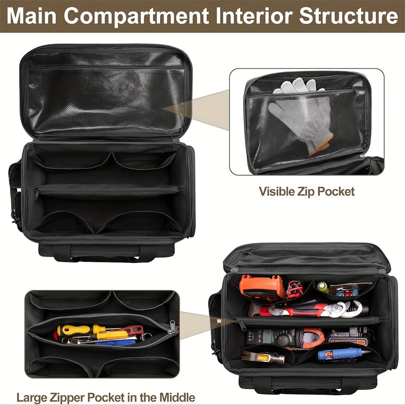 🔥Hot Sale＆50％ Off🔥 14-Inch Heavy-Duty Canvas Tool Bag