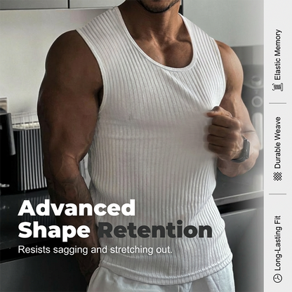 Limited Time Offer ⏰✨Men's Ribbed Knit Slim Fit Tank Top