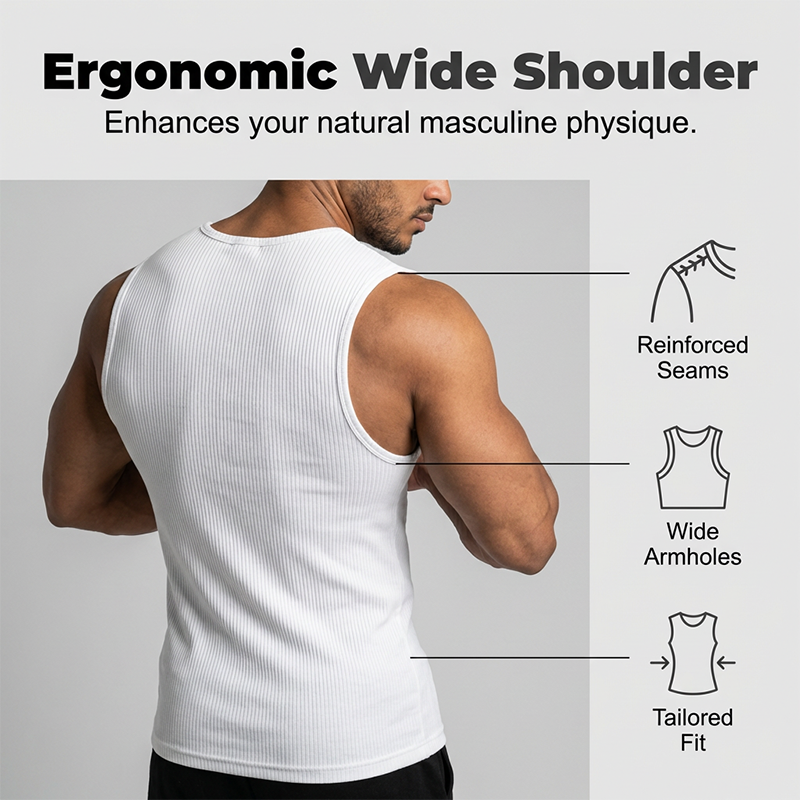 Limited Time Offer ⏰✨Men's Ribbed Knit Slim Fit Tank Top