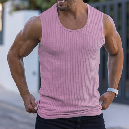 Limited Time Offer ⏰✨Men's Ribbed Knit Slim Fit Tank Top