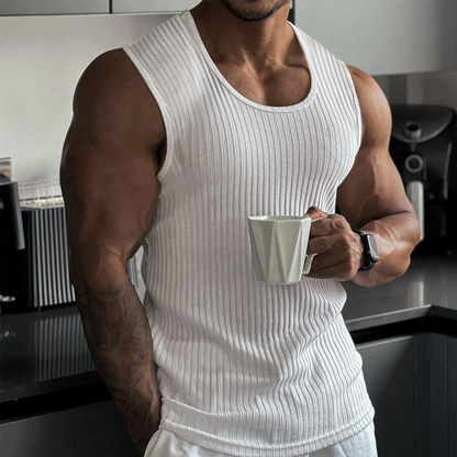 Limited Time Offer ⏰✨Men's Ribbed Knit Slim Fit Tank Top