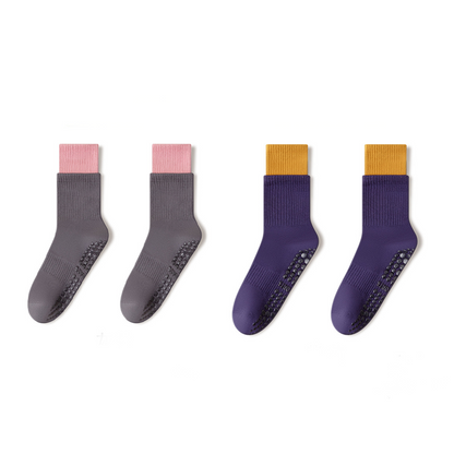 Cloud-Soft Pilates Crew Grip Socks