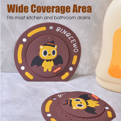 Cartoon Drain Strainer with Odor-Blocking Cap