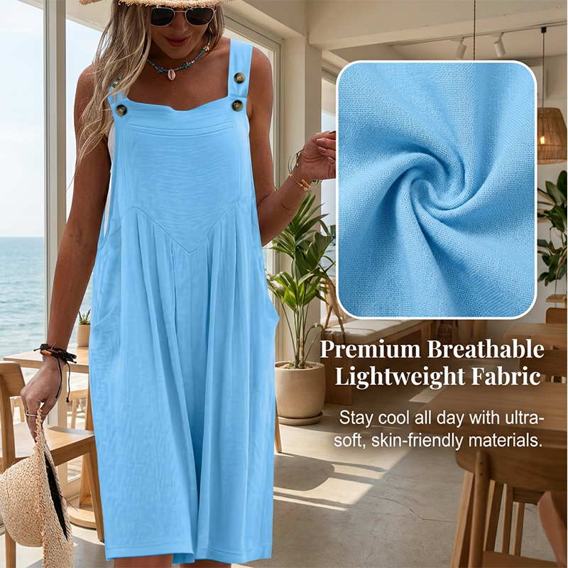 🌸 LIMITED TIME Special Price: $29.99 ✨Sleeveless Wide-Leg Jumpsuit For Summer Breezes
