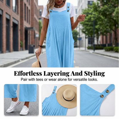 🌸 LIMITED TIME Special Price: $29.99 ✨Sleeveless Wide-Leg Jumpsuit For Summer Breezes