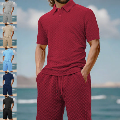 🔥New Hot Selling❤️‍🔥Men's Casual Shirt & Shorts 2-Piece Set