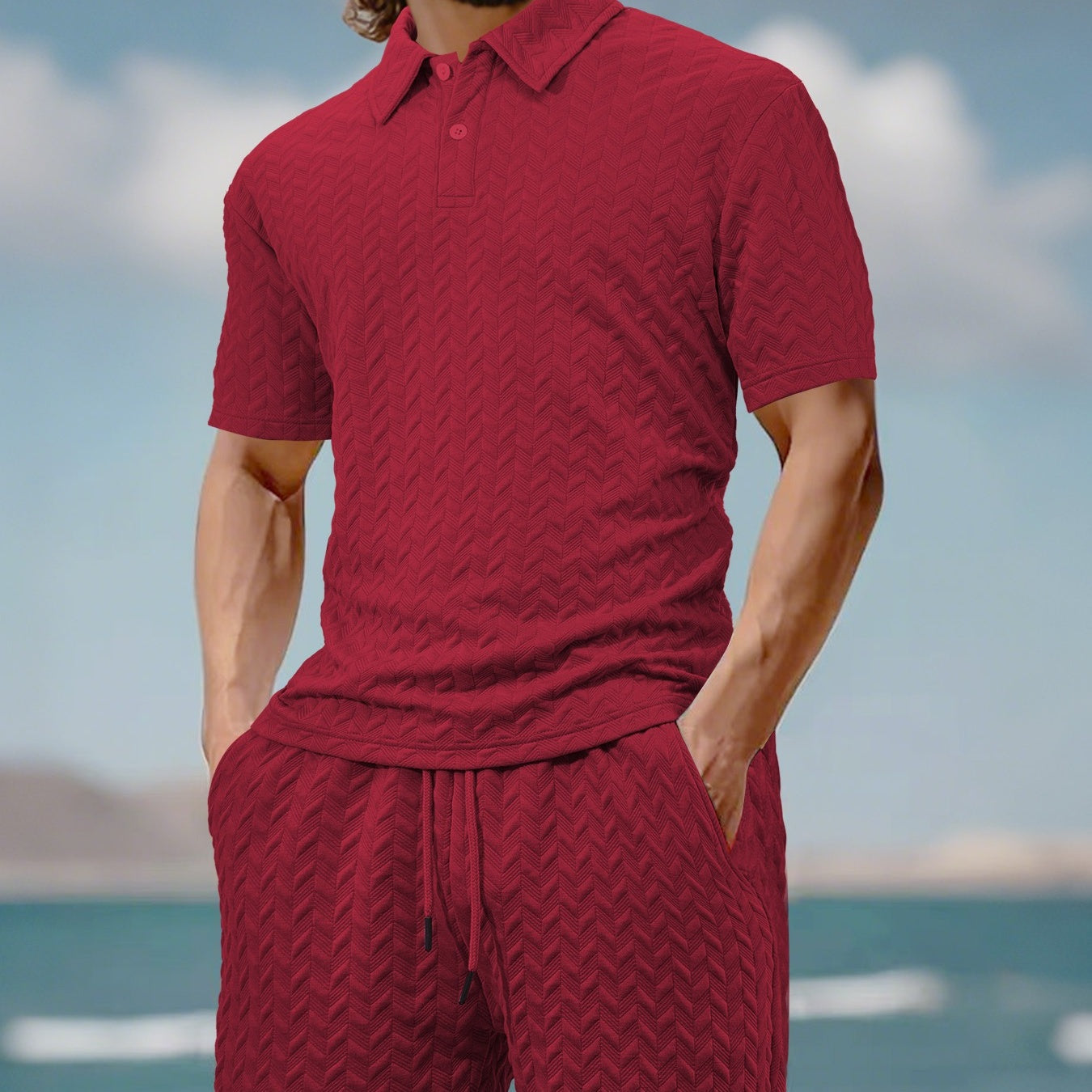 🔥New Hot Selling❤️‍🔥Men's Casual Shirt & Shorts 2-Piece Set