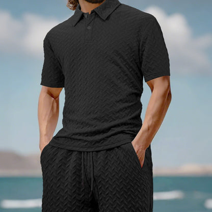 🔥New Hot Selling❤️‍🔥Men's Casual Shirt & Shorts 2-Piece Set
