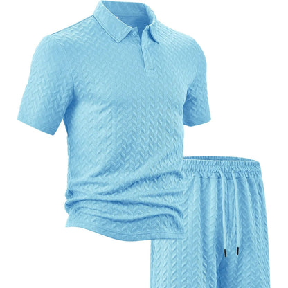 🔥New Hot Selling❤️‍🔥Men's Casual Shirt & Shorts 2-Piece Set