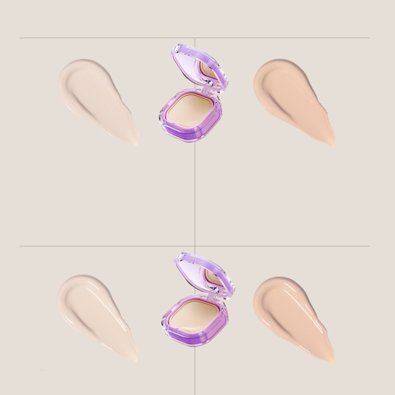 💜 Cream Foundation with Mushroom Makeup Brush
