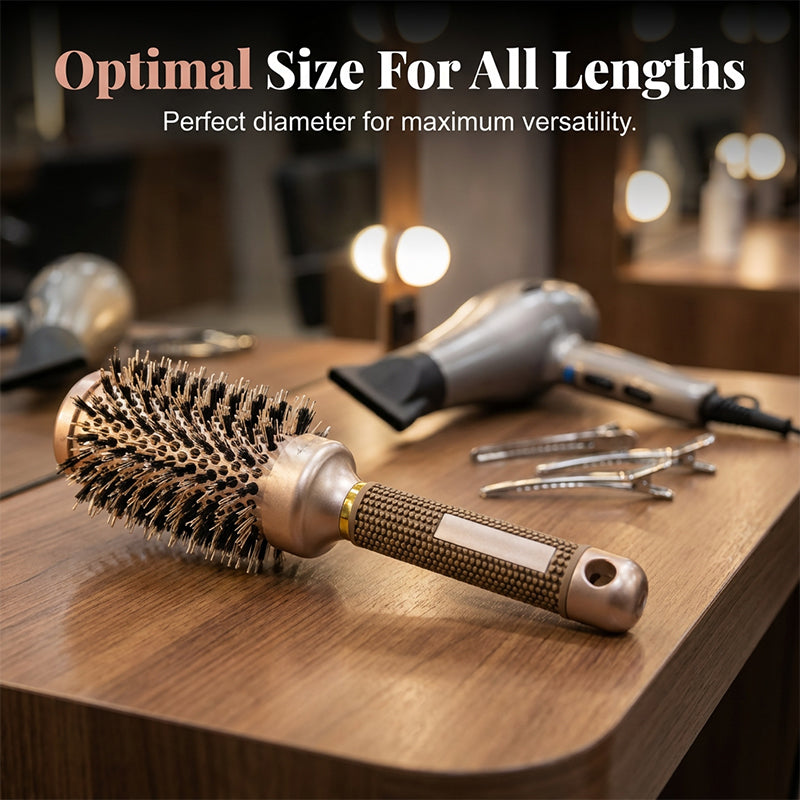 💇 Volumizing Vented Round Hair Brush for Blow-Dry Styling
