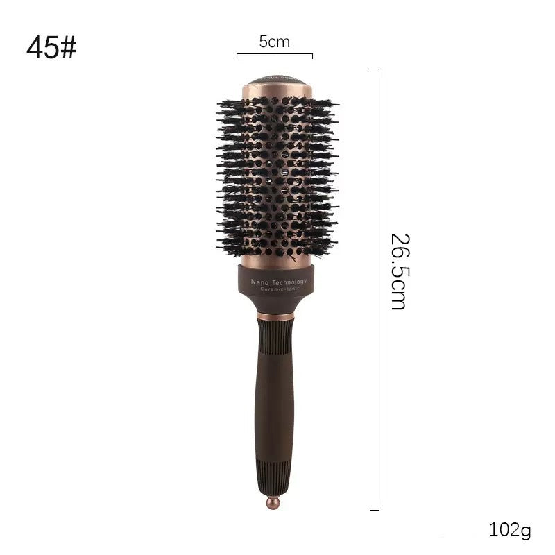 💇 Volumizing Vented Round Hair Brush for Blow-Dry Styling