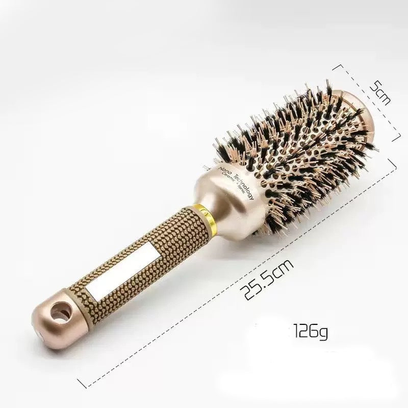 💇 Volumizing Vented Round Hair Brush for Blow-Dry Styling