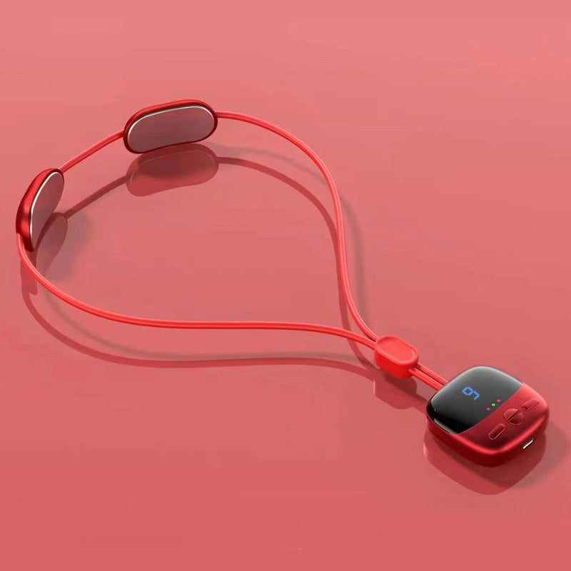 💆 Wearable Pendant Neck Massager with Heat & Adjustable Intensity