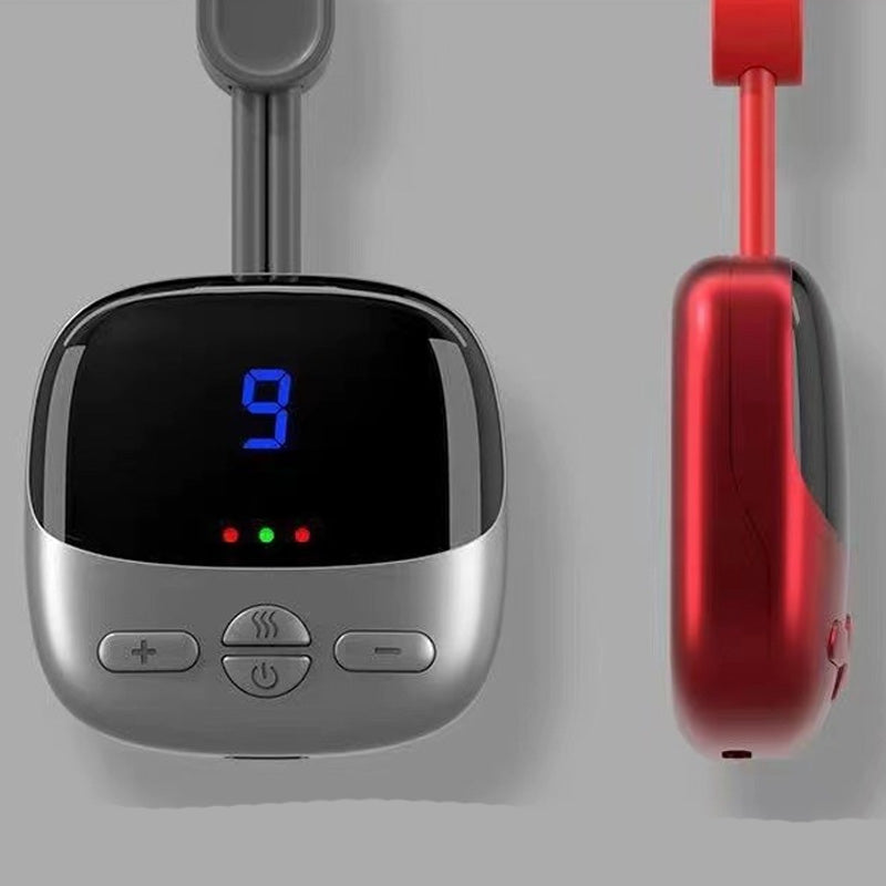 💆 Wearable Pendant Neck Massager with Heat & Adjustable Intensity