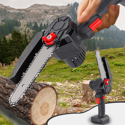🪓 Børsteløs bærbar minisag – kraftig motor, langvarig batteri, lett og ergonomisk. Perfekt til beskjæring, ved og hagearbeid – sikker og effektiv! 🌳🔋