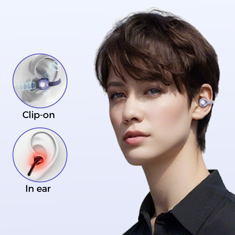 🎧 Open-Ear Clip-On Bluetooth Earbuds