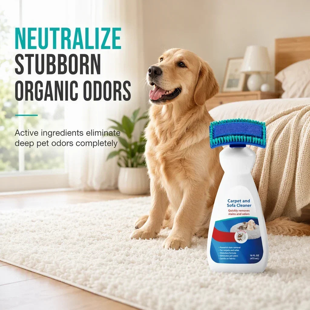🛋️ Waterless Carpet & Sofa Foam Cleaner with Scrub Applicator