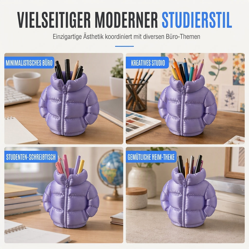 ✏️ 3D-Printed Puffer-Jacket Pen Holder