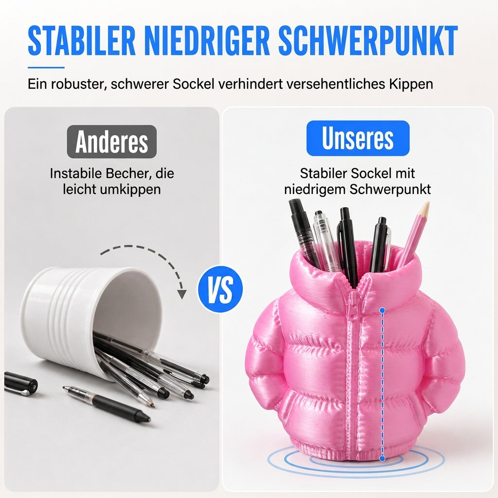 ✏️ 3D-Printed Puffer-Jacket Pen Holder