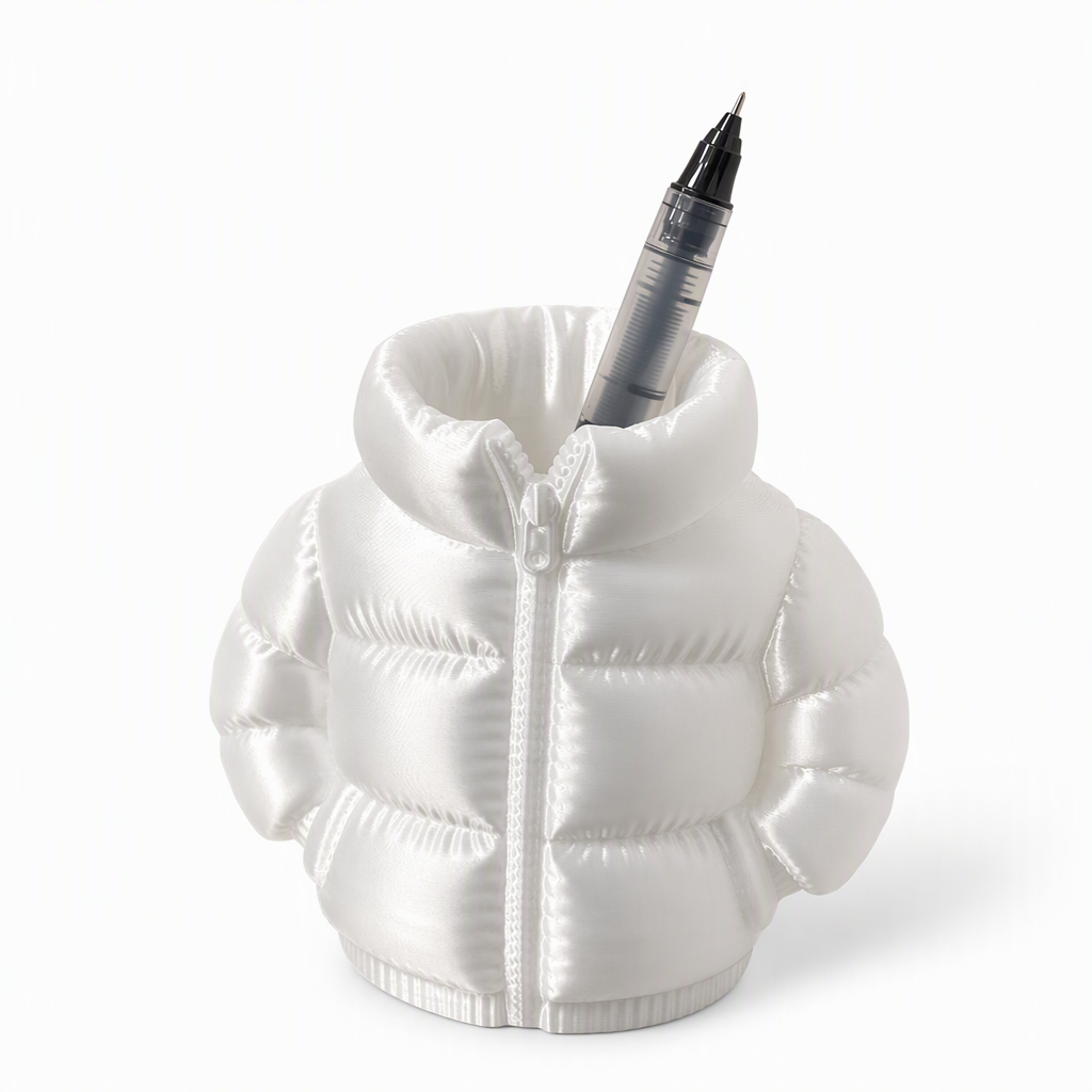 ✏️ 3D-Printed Puffer-Jacket Pen Holder