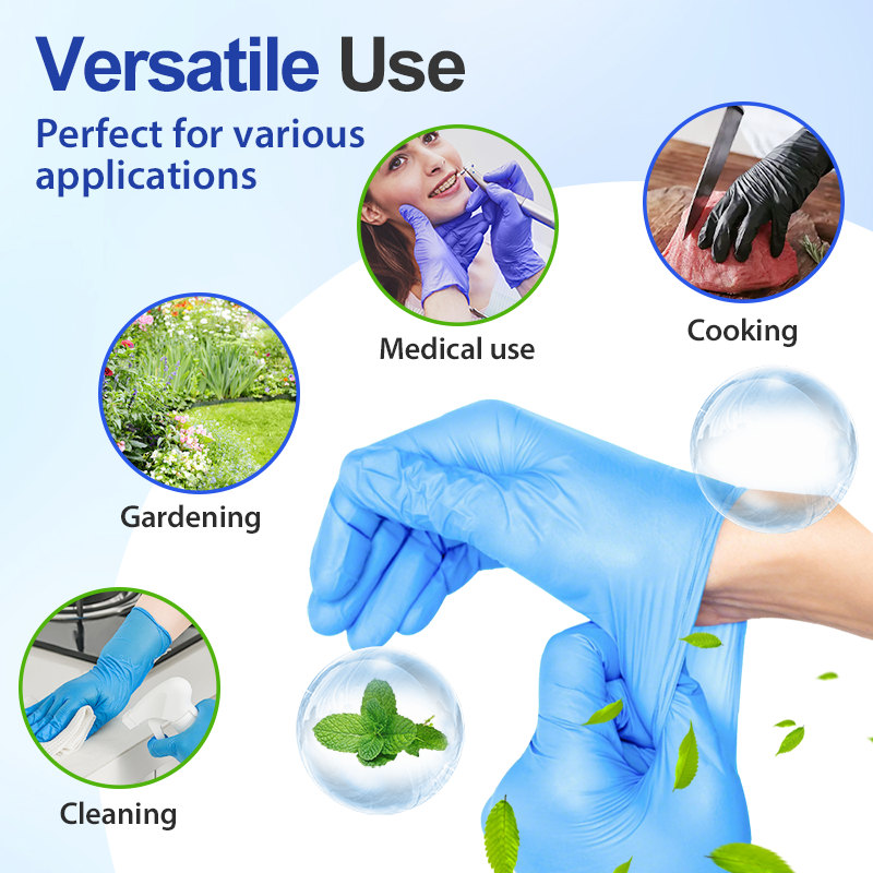 🧤 Disposable Nitrile Gloves for Food Handling & Cleaning