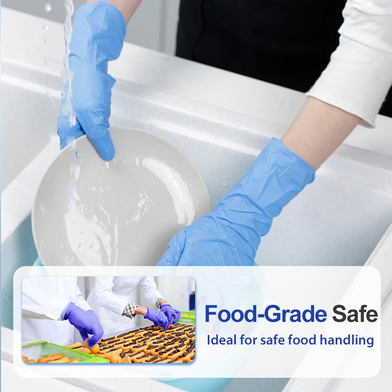 🧤 Disposable Nitrile Gloves for Food Handling & Cleaning