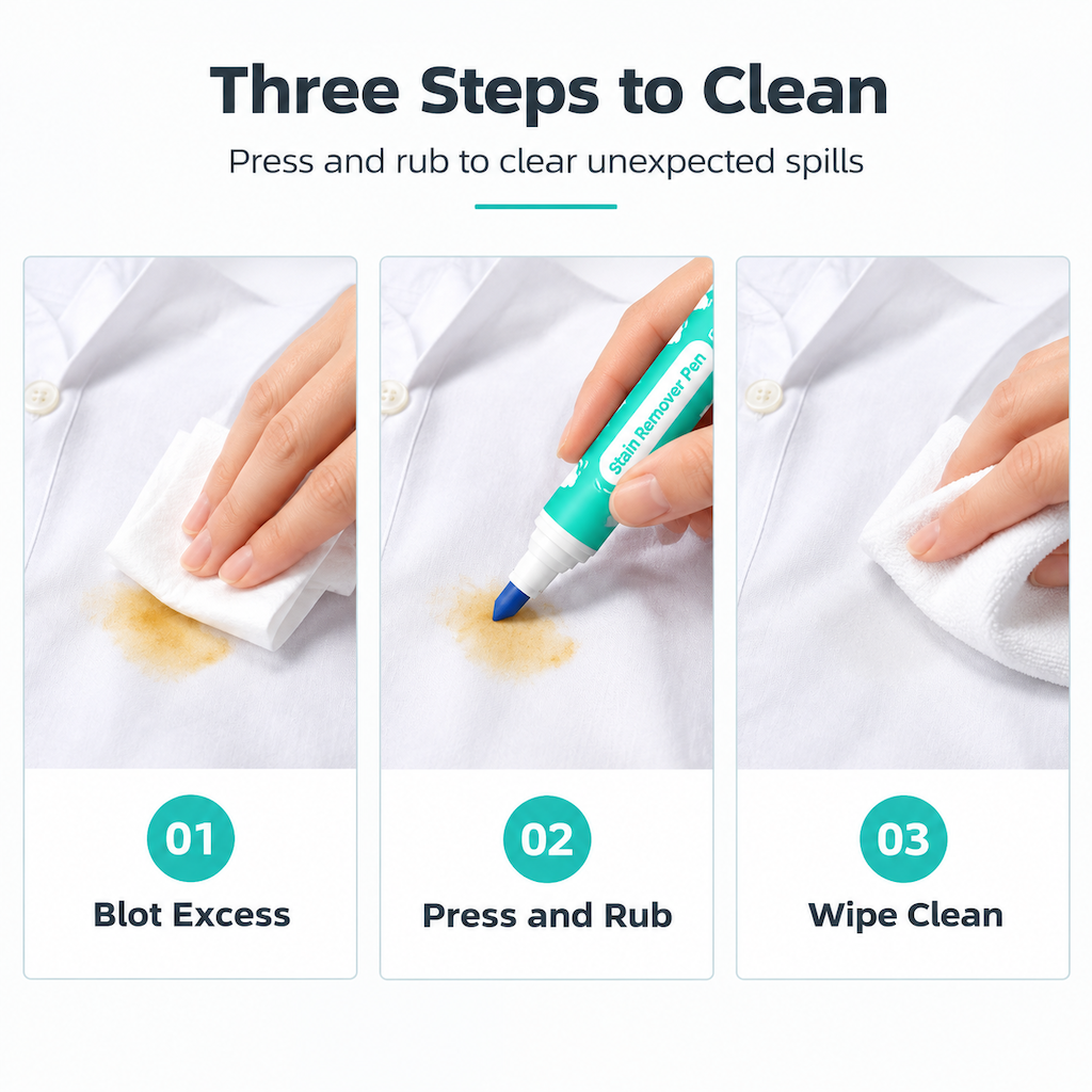 👕 Portable Waterless Stain Remover Pen for Clothes