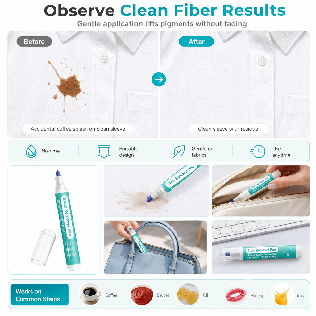 👕 Portable Waterless Stain Remover Pen for Clothes