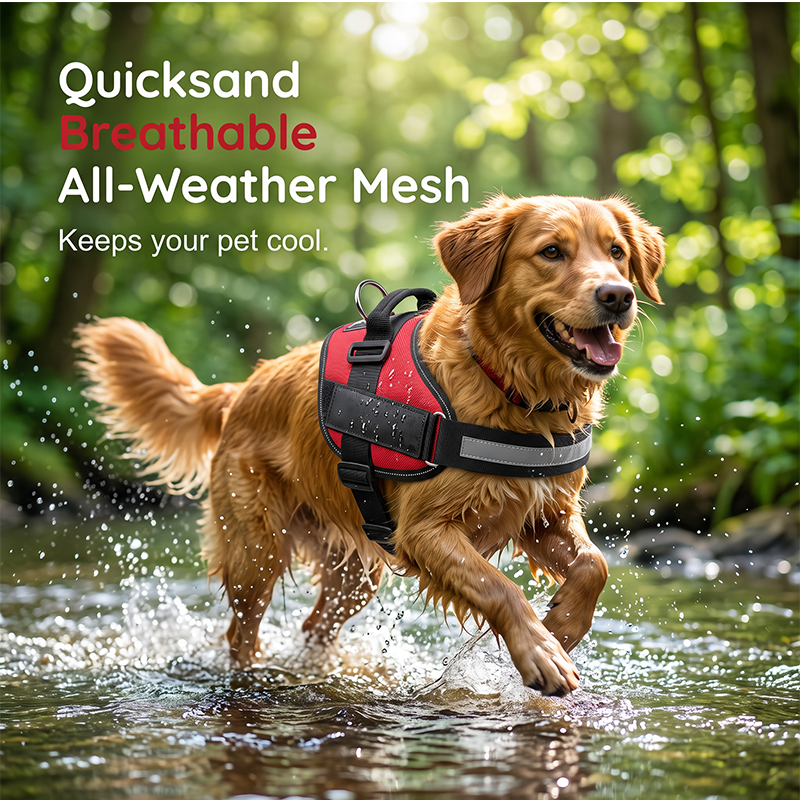 🐕 Reflective No-Pull Dog Harness with Control Handle