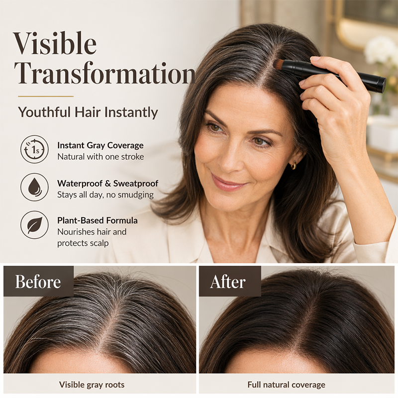 🖊️ Instant Gray Root Touch-Up Hair Pen