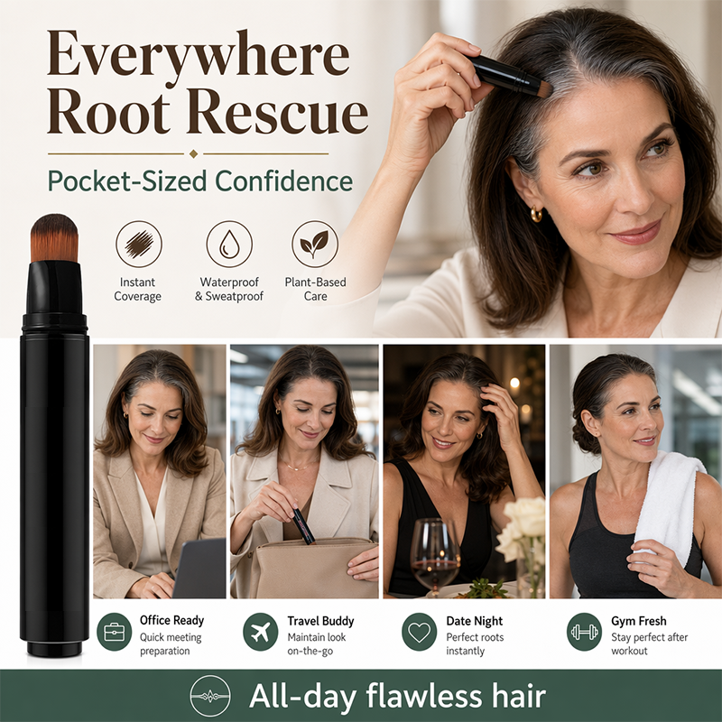 🖊️ Instant Gray Root Touch-Up Hair Pen