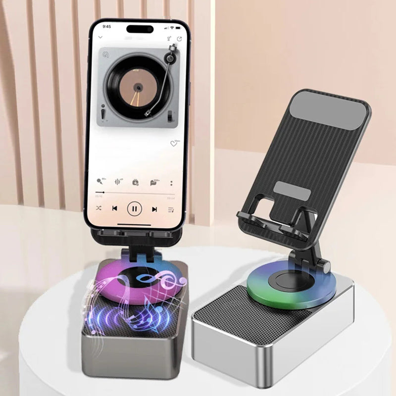 🔊 Bluetooth Speaker Phone Stand with Backup Charging