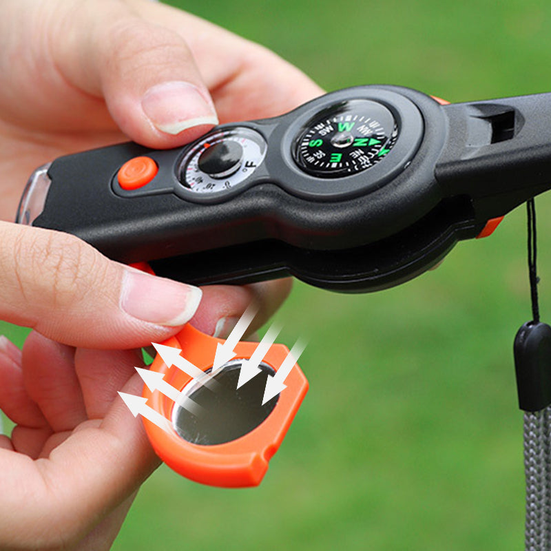 7-in-1 Multi-functional Outdoor Survival Whistle