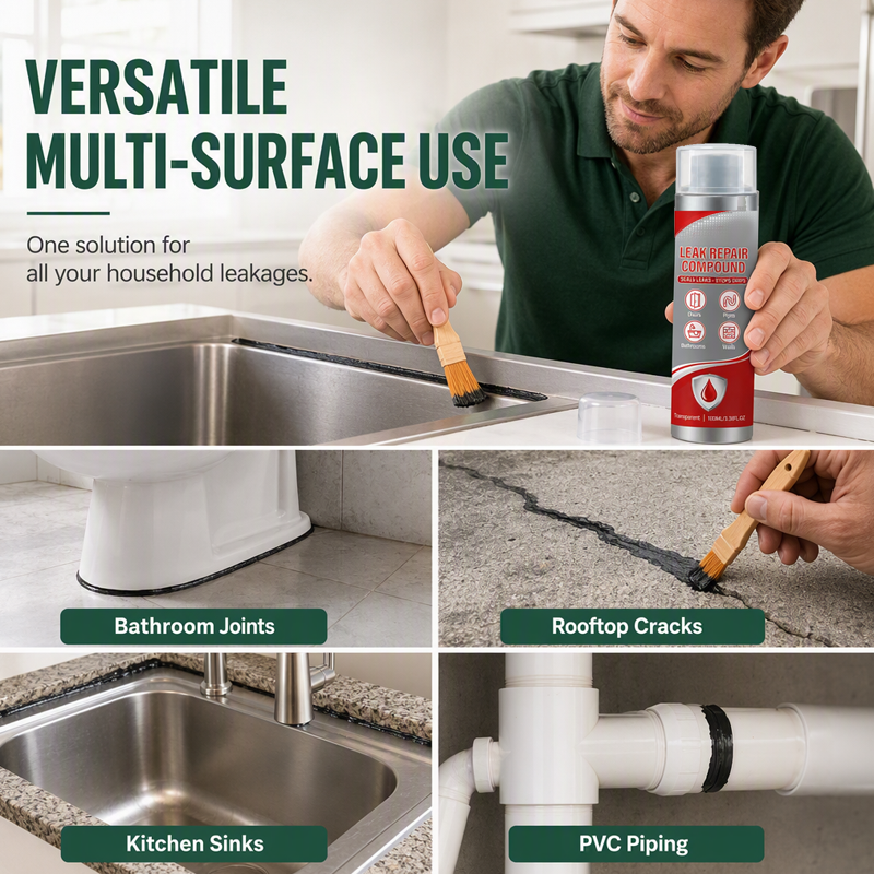 🛠️ Brush-On Waterproof Leak Repair Compound