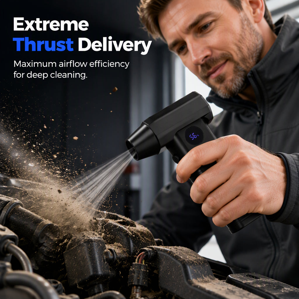 💨 Cordless High-Speed Turbo Blower for Quick Cleanup