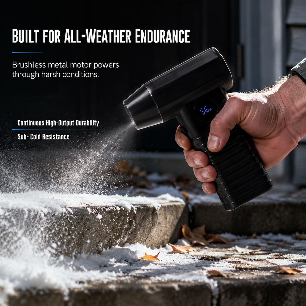 💨 Cordless High-Speed Turbo Blower for Quick Cleanup