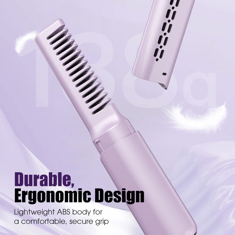 💇 Portable Cordless Hair Straightening Comb