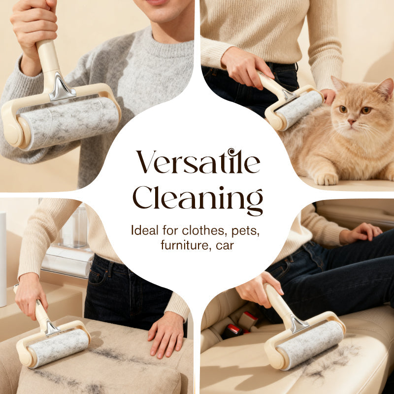 🧹 Handheld Lint Roller with Protective Cover