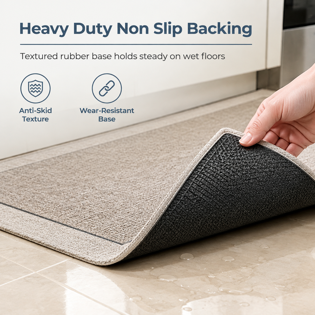 🏠 L-Shaped Absorbent Kitchen Floor Mat