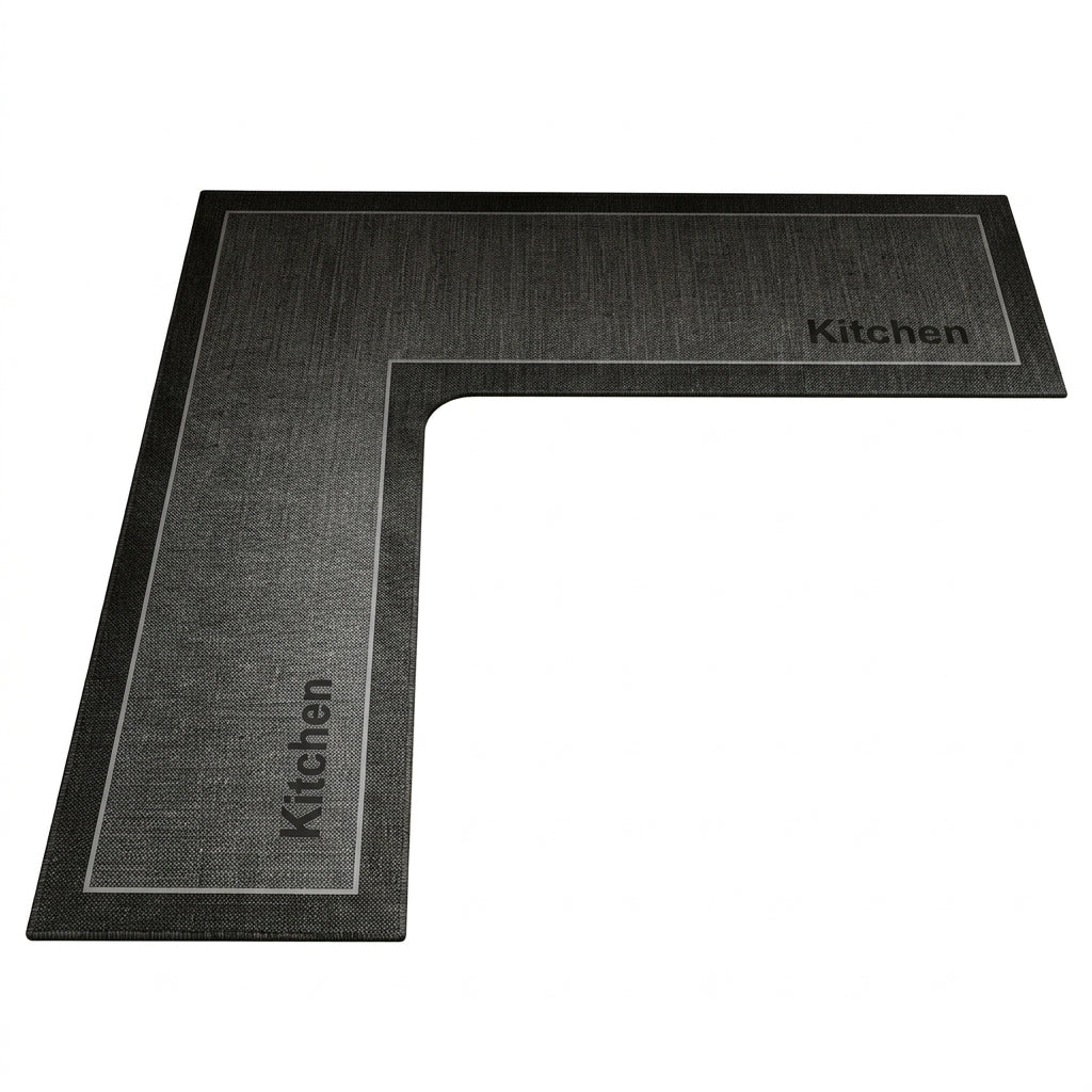 🏠 L-Shaped Absorbent Kitchen Floor Mat