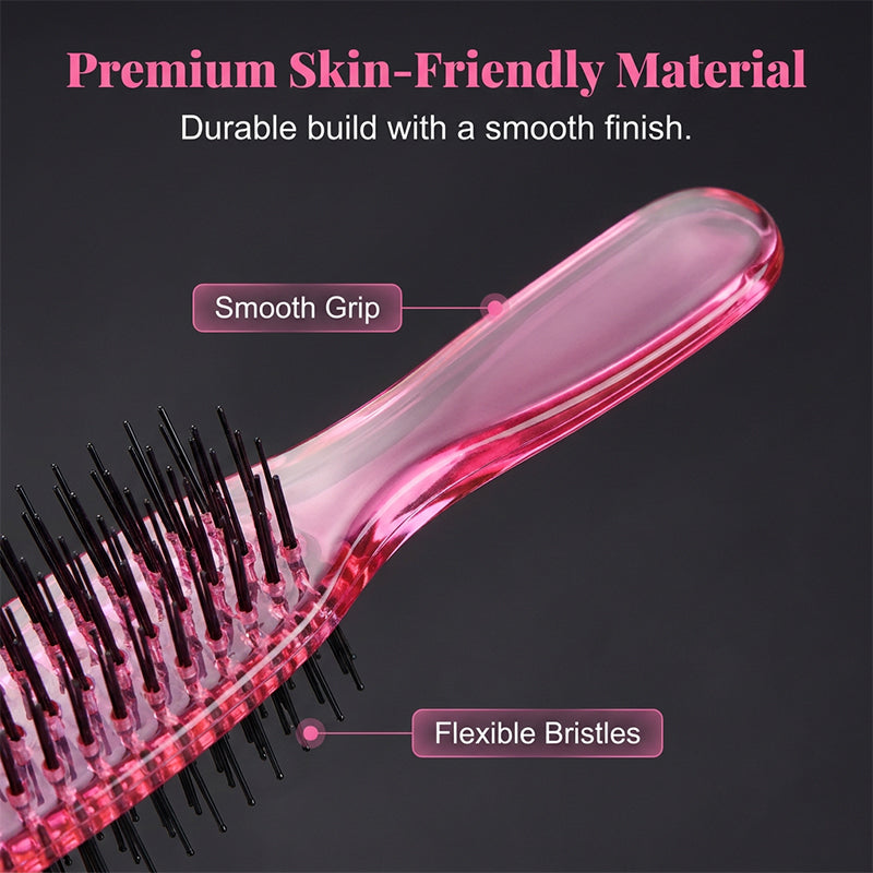 💇 Portable Detangling & Scalp Massage Hairbrush