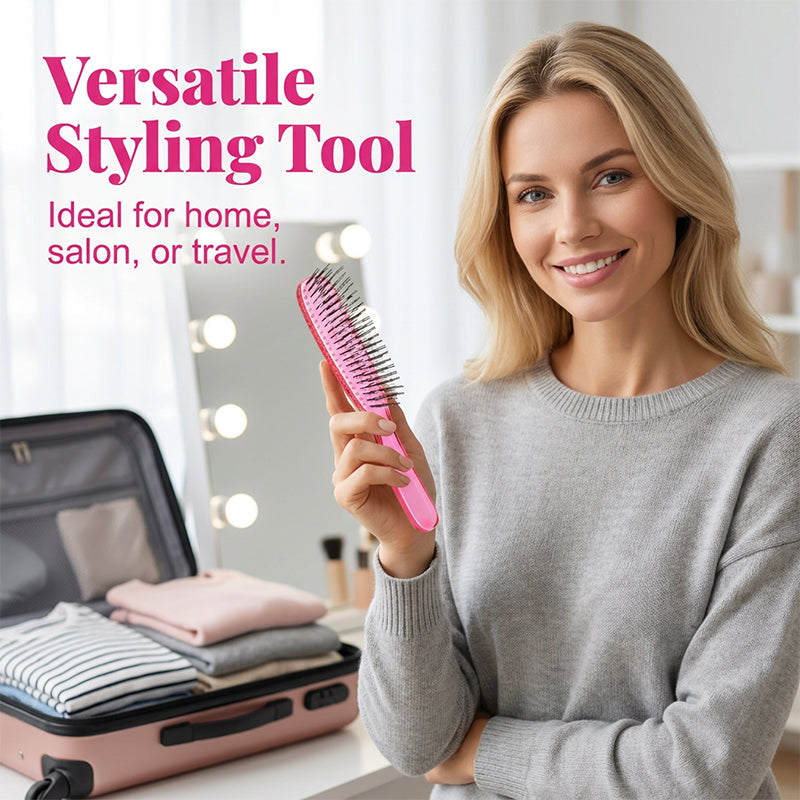 💇 Portable Detangling & Scalp Massage Hairbrush